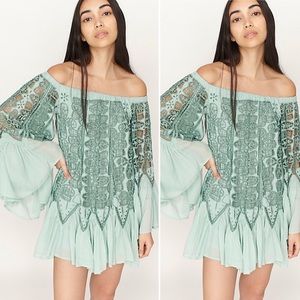 • NWT Free People Daisy Cutwork Mini Dress •